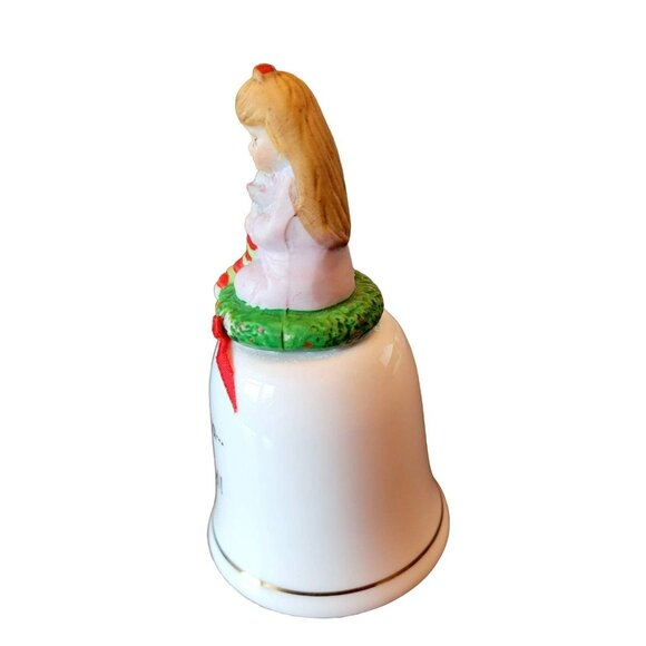 Precious Memories Porcelain Christmas Bell "Oh Santa Just What I Wanted" JH1370 - Picture 4 of 6